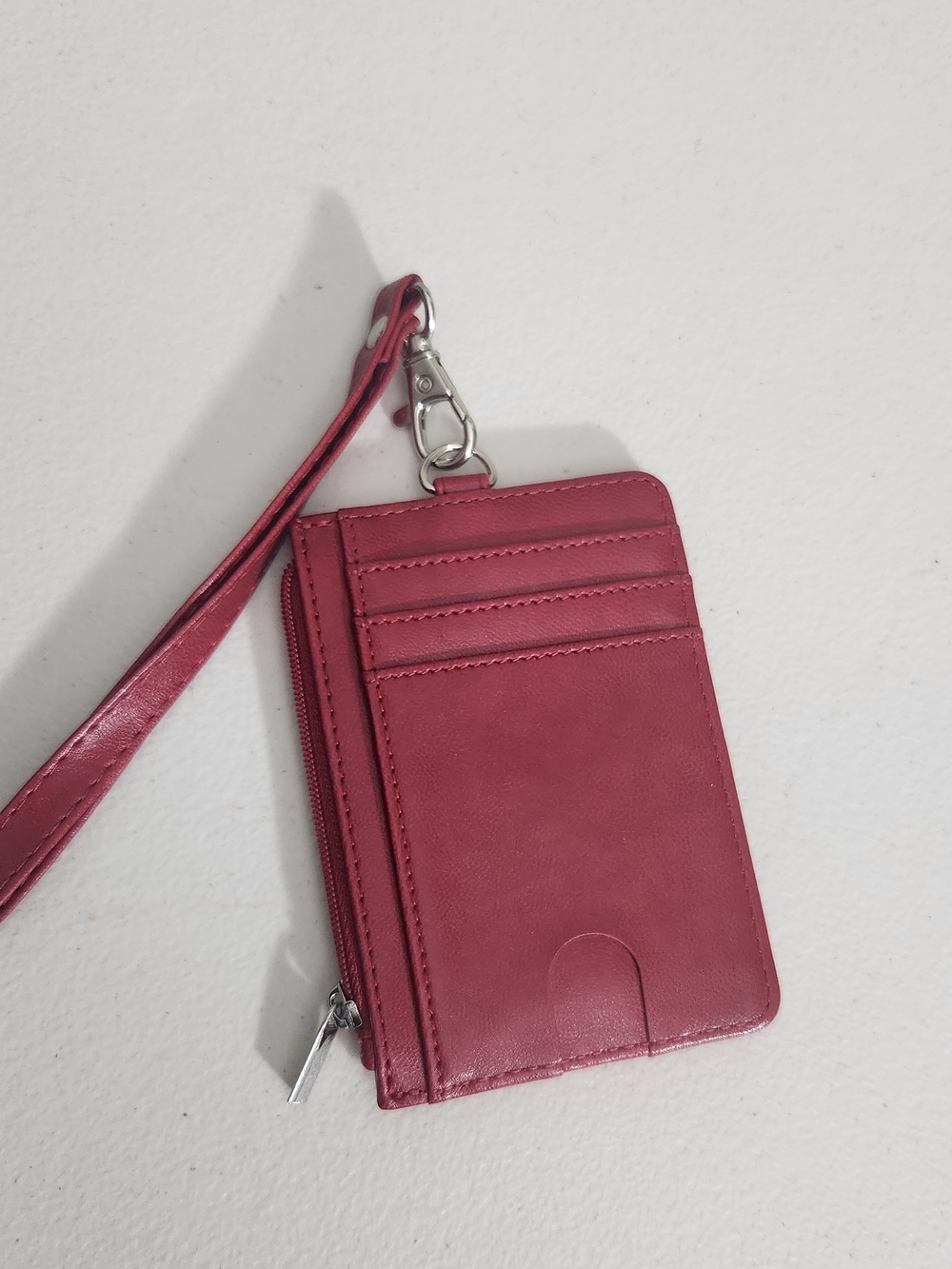 Women’s Red Wristlet Card Holder Clutch